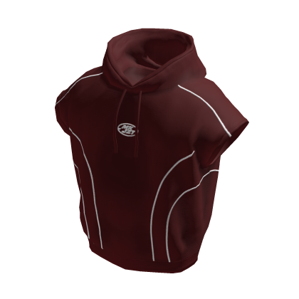 MKJZT HOODIE SLEEVELESS MAROON