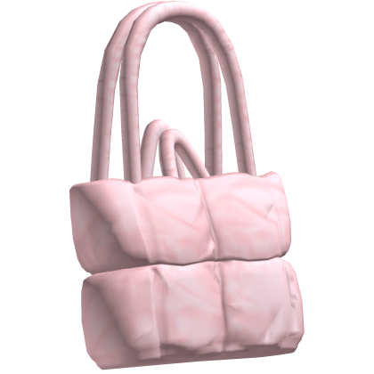 puffy purse side bag pink