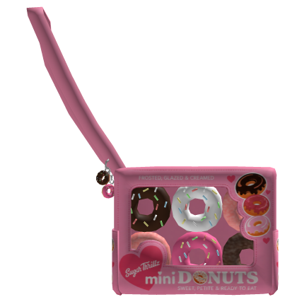 🍩(´0｀) kawaii sweet sugary mini donut bag 1.0  Roblox item