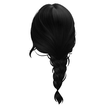 Roblox hair preview for Fishtail Braid (Black)
