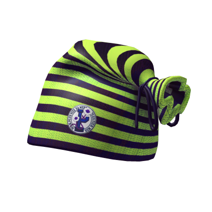 Green & Purple Slouched Beanie Roblox item