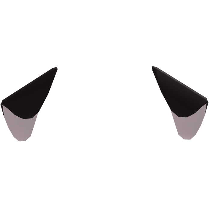 cute droopy kitty ears in dark brown