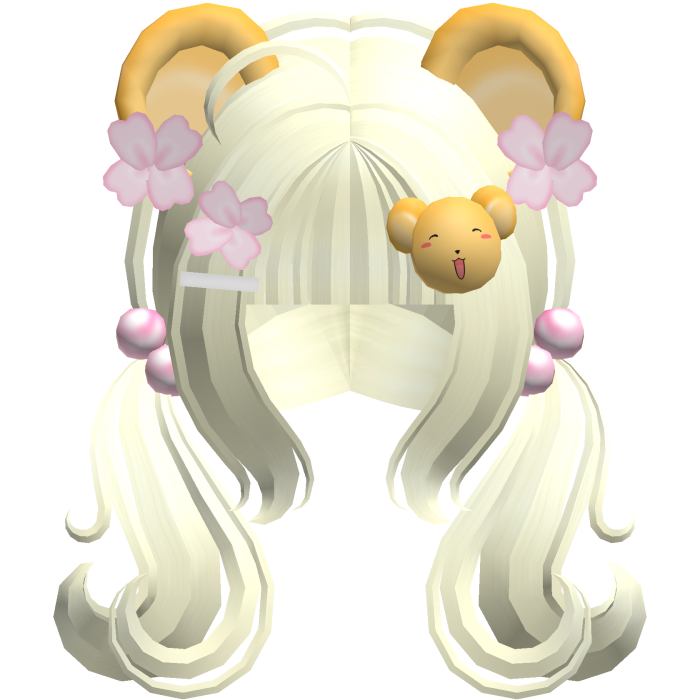 blonde whimsy kero chan cute hair w ears