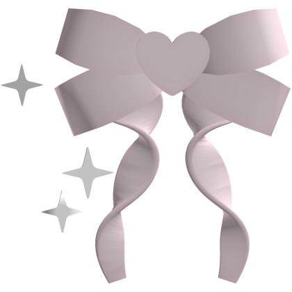 ♡ ꒰ cutesy heart face bow Roblox item