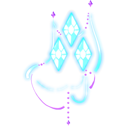Glowing Rarity CutieMark Stomach Tattoo