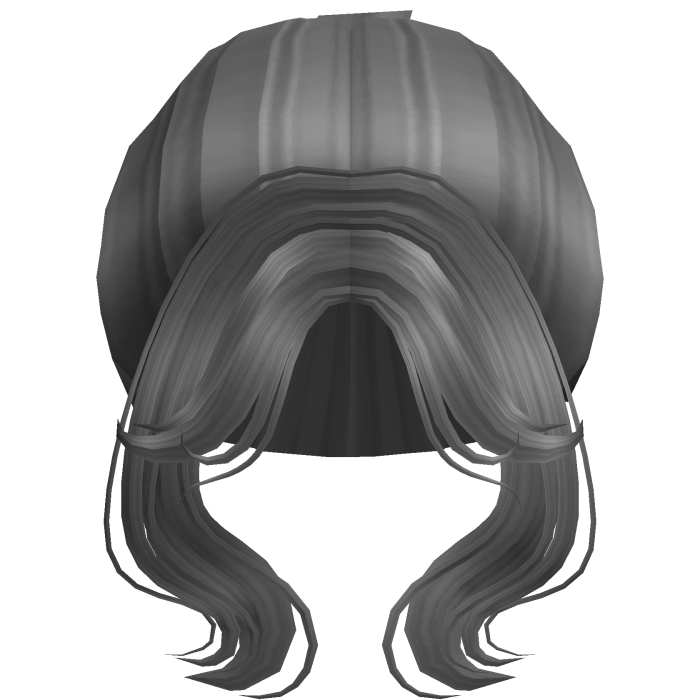 Soft Princess Wavy High Bun (Gray)