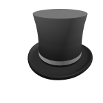 White Banded Top Hat