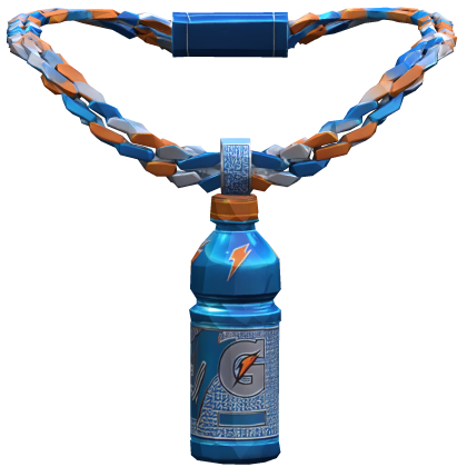 Iced Out Trendy Blue Gatorade Chain Necklace