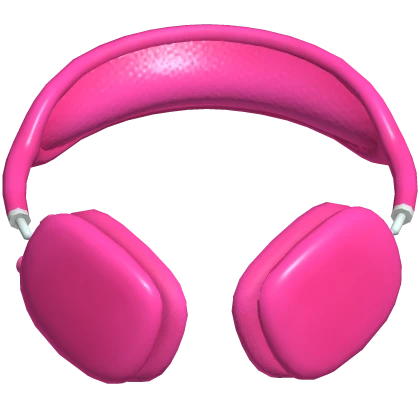 PBR Neck Headphones Pink Basic Trendy Shiny Y2K | Roblox