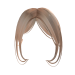 newside bangs in blonde combo