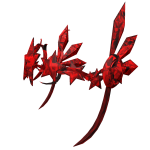 Red Sparkly Star Cyber Sigil Helm