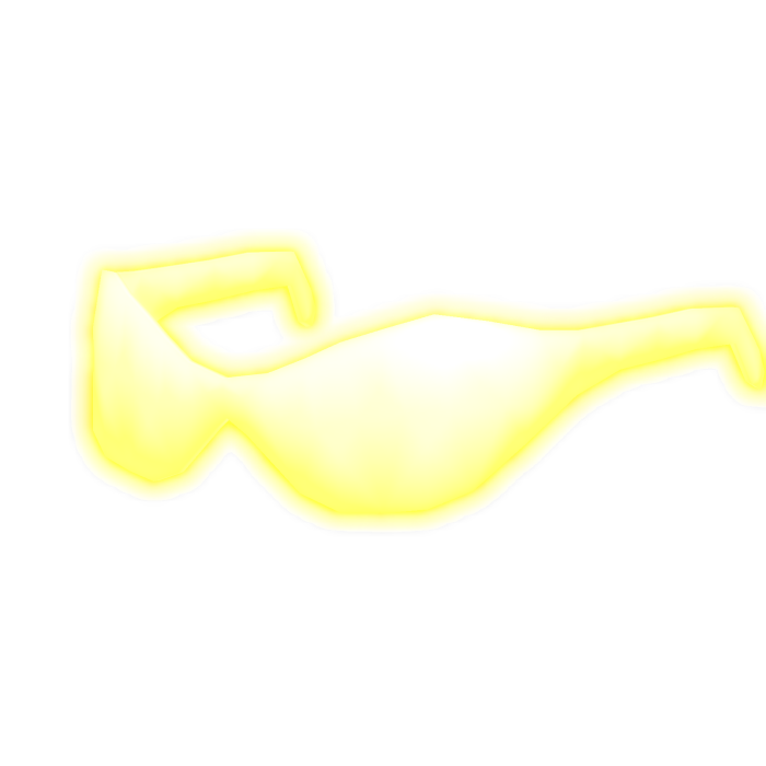 [GLOWS!] emissive neon yellow gold shades glasses