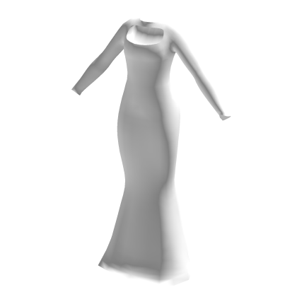 Long Fitted Dress (White) thumbnail
