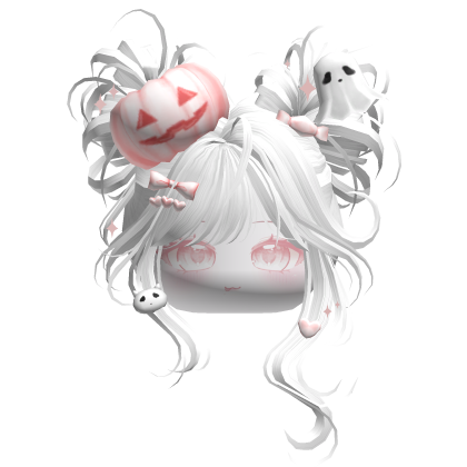 Halloween Pumpkin Buns w/ Bows (White) Roblox item