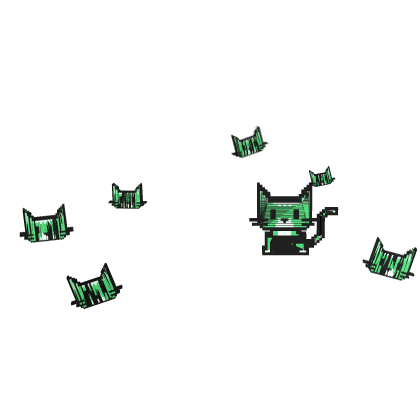 Animated Tabby Cat 🐱 [Green]