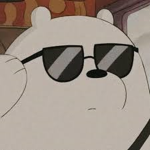 Ice bear, ice bear, all he wanna do is party