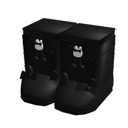 Cute Cozy Black Winter Bunny Shoes