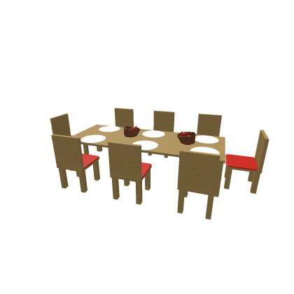 Dining Room Set w/ Fruit + Plates