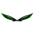Green Shading Wings