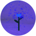 Dark Blue Flower