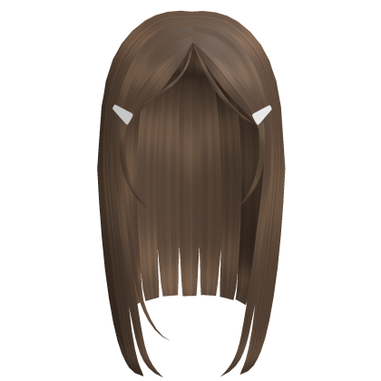 Cute Y2K Light Brown Straight Hair Clips ❀