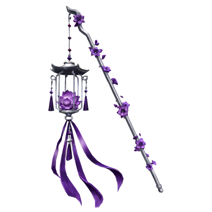 Purple Ethereal Maximalist Lotus Flower Lantern
