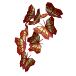 New Beginnings : Origami Butterflies (Red & Gold)