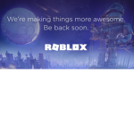 Celebration that roblox is up!