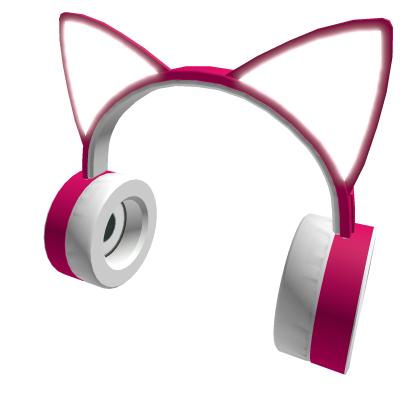 [EMISSIVE] Glowing Pink Cat Ear Headphones