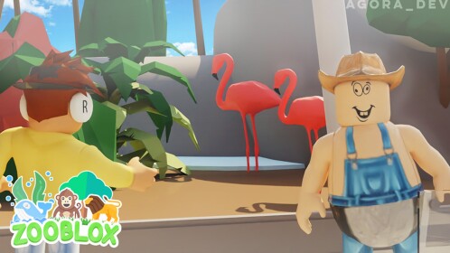 [FLAMINGO!] 🐘 Zooblox Roleplay Zoo