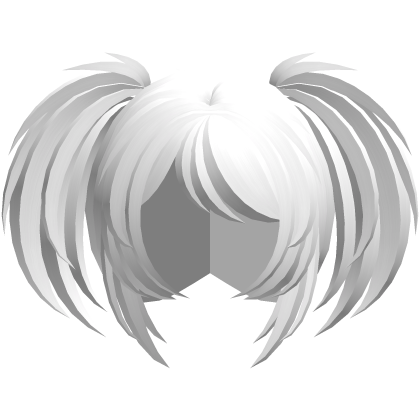 emo vkei moe fluffy pigtails white