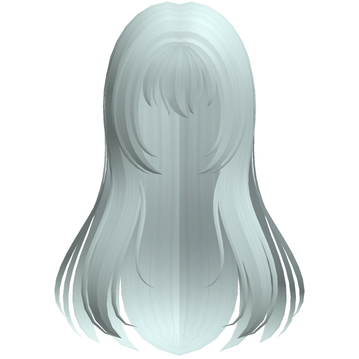 teal sharp shoujo anime straight hair