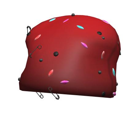 Red Baggy Oversized Pinned Decora Y2K Beanie Roblox item