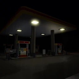 Gas Station At 2AM And It’s Raining (Construction) icon