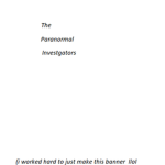 The paranormal investgators