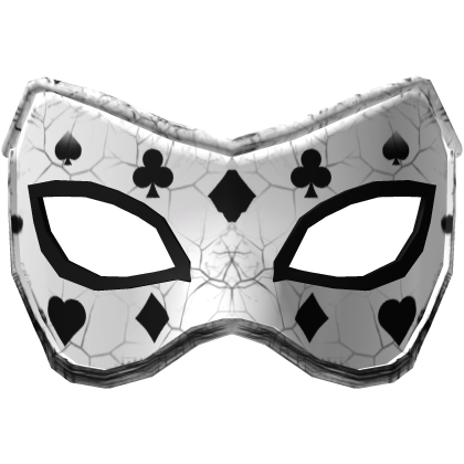 White and Black Masquerade Party Mask