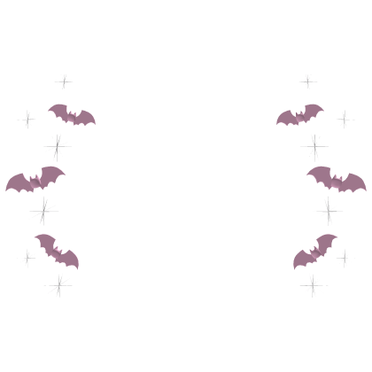 Halloween Bat Light Pink Sparkle Aura Confetti