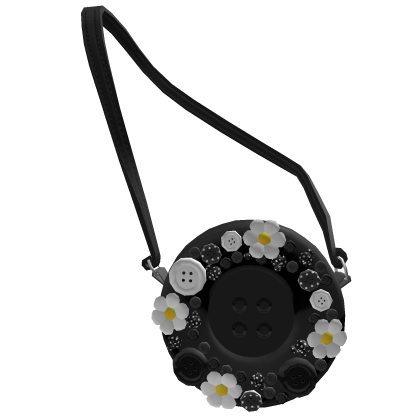 Gyaru button polka dot lady bug crossbody black