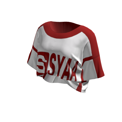 ☆ oversized tucked-in red syaa shirt