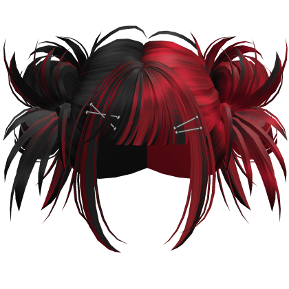 Scene Hyperpop Rave Buns (Black&Red)