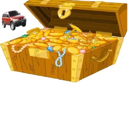 Find the hidden treasure chests and cars hidden ar icon