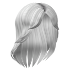 cute white wavy side hair