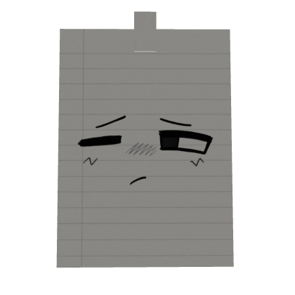 Sleepy Scribble Face Note