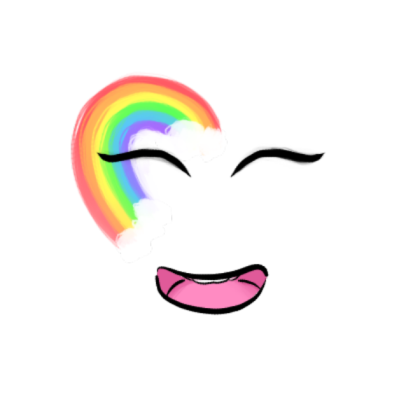 Rainbow Face Paint Roblox decal