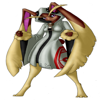lopunny in a hoodie cloak Roblox decal
