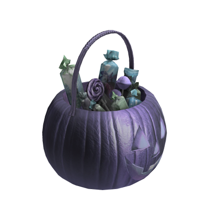 Blue Pumpkin Candy Bucket