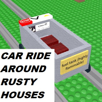 car ride around rusty houses