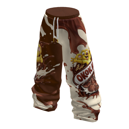 OKOK CRUNCH color brown and cream chocolate