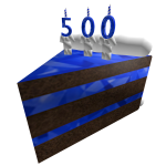 500th Member Sparkle Time Birthday Cake