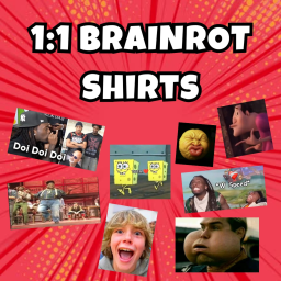 1:1 BRAINROT Shirts [FREE UGC]